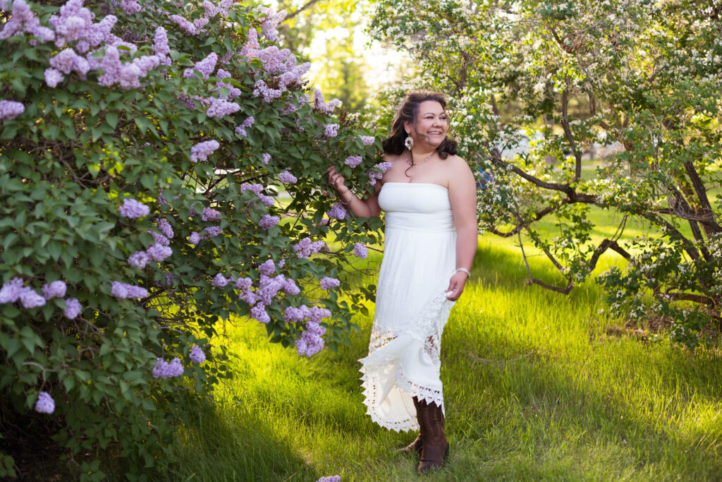 Calgary portrait photographer, Claudia T. Photography, lilac portrait session, ways to love yourself more
